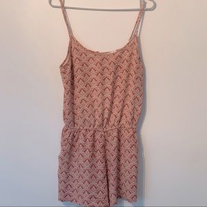 Romper White and Red